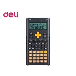 DELI ΑΡΙΘΜΟΜΗΧΑΝΗ ΕΠΙΣΤΗΜΟΝΙΚΗ 300 ΛΕΙΤΟΥΡΓΙΕΣ 23.3x11.5x3cm ΣΚΟΥΡΟ ΓΚΡΙ